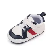 Adidasi albi cu insertii bleumarine - Stock LIBHM3009-3-p24