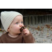 Bibs - suzeta colour latex, tetina rotunda, 0 luni +-dark oak bbb100243c