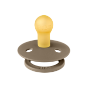 Bibs - suzeta colour latex, tetina rotunda, 0 luni +-dark oak bbb100243c