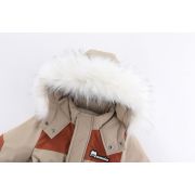 Combinezon crem cu maro din fas impermeabil pentru copii MD915-2-cd