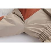Combinezon crem cu maro din fas impermeabil pentru copii MD915-2-cd