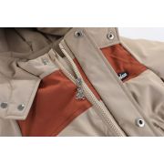 Combinezon crem cu maro din fas impermeabil pentru copii MD915-2-cd