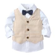 Costum elegant crem cu vestuta MDFSB73-3-DE2