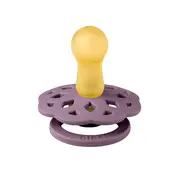 Bibs - suzeta boheme latex, tetina rotunda, 6 luni +-mauve bbb220300c