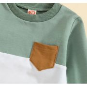Compleu gri cu verde pentru baietei LI901-1-de4