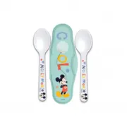 DISNEY MICKEY SET DE 2 LINGURI SI CUTIE DE TRANSPORT DNBST13066