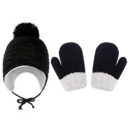 Set negru caciulita si manusi - Bella MBHT2023-95-4-ca6