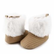 Cizmulite crem cu blanita alba pentru fetite MDZY2002-p23