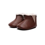 Cizmulite maro inchis imblanite pentru bebelusi - Simply AMxh00275-10-c6