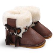 Cizmulite maro pentru fetite - Animal print LIC-406-4-p33
