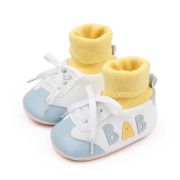 Tenisi cu ciorapel galben si insertii bleu - Baby MBBXC3070-1-p23