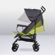Lionelo - Carucior sport Elia, Cu husa de picioare, Cu plasa de tantari, Conform cu standardul european de securitate EN1888-1, Gri inchis BYNLO-ELIA_GREY_WHITE