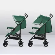 Lionelo - Carucior sport Elia, Cu husa de picioare, Cu plasa de tantari, Conform cu standardul european de securitate EN1888-1, Verde inchis BYNLO-ELIA_GREEN_FOREST