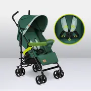 Lionelo - Carucior sport Elia, Cu husa de picioare, Cu plasa de tantari, Conform cu standardul european de securitate EN1888-1, Verde inchis BYNLO-ELIA_GREEN_FOREST