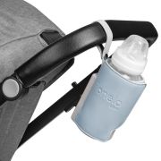 Lionelo - Incalzitor biberoane ThermUp Go Plus, Portabil, Cu aspect elegant, Temperatura constanta pana la 24 h, Incarcare USB, Albastru deschis BYNLOC-THERMUP_GO_PLUS_BLUE_SKY