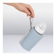 Lionelo - Incalzitor biberoane ThermUp Go Plus, Portabil, Cu aspect elegant, Temperatura constanta pana la 24 h, Incarcare USB, Albastru deschis BYNLOC-THERMUP_GO_PLUS_BLUE_SKY