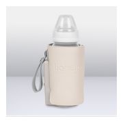 Lionelo - Incalzitor biberoane ThermUp Go Plus, Portabil, Cu aspect elegant, Temperatura constanta pana la 24 h, Incarcare USB, Bej BYNLOC-THERMUP_GO_PLUS_BEIGE_SAND