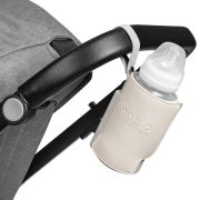 Lionelo - Incalzitor biberoane ThermUp Go Plus, Portabil, Cu aspect elegant, Temperatura constanta pana la 24 h, Incarcare USB, Bej BYNLOC-THERMUP_GO_PLUS_BEIGE_SAND