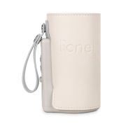 Lionelo - Incalzitor biberoane ThermUp Go Plus, Portabil, Cu aspect elegant, Temperatura constanta pana la 24 h, Incarcare USB, Bej BYNLOC-THERMUP_GO_PLUS_BEIGE_SAND