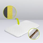 Lionelo - Patut co-sleeper Leonie Plus, Pliabil, Cu sistem de leganare, Cu setare unghiulara, Reglabil in 6 pozitii pe inaltime, Conform cu standardele europeane de securitate EN1130 si EN16890, Gri BYNLO-LEONIE_PLUS_GREY_STONE