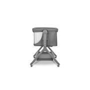 Lionelo - Patut co-sleeper Leonie Plus, Pliabil, Cu sistem de leganare, Cu setare unghiulara, Reglabil in 6 pozitii pe inaltime, Conform cu standardele europeane de securitate EN1130 si EN16890, Gri BYNLO-LEONIE_PLUS_GREY_STONE