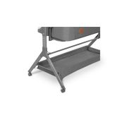 Lionelo - Patut co-sleeper Leonie Plus, Pliabil, Cu sistem de leganare, Cu setare unghiulara, Reglabil in 6 pozitii pe inaltime, Conform cu standardele europeane de securitate EN1130 si EN16890, Gri BYNLO-LEONIE_PLUS_GREY_STONE