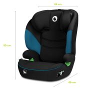 Lionelo - Scaun auto Lars i-Size, Cu tetiera reglabila in 10 pozitii, Cu pozitionare spre sensul de mers, 15-36 Kg, 100-150 cm, Conform cu standardul european de securitate ECE R129/03, Negru/Albastru BYNLO-LARS_I-SIZE_GREEN_TURQUOISE