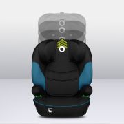 Lionelo - Scaun auto Lars i-Size, Cu tetiera reglabila in 10 pozitii, Cu pozitionare spre sensul de mers, 15-36 Kg, 100-150 cm, Conform cu standardul european de securitate ECE R129/03, Negru/Albastru BYNLO-LARS_I-SIZE_GREEN_TURQUOISE