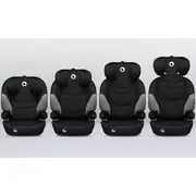 Lionelo - Scaun auto Lars i-Size, Cu tetiera reglabila in 10 pozitii, Cu pozitionare spre sensul de mers, 15-36 Kg, 100-150 cm, Conform cu standardul european de securitate ECE R129/03, Negru/Gri BYNLO-LARS_I-SIZE_BLACK_GREY