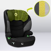 Lionelo - Scaun auto Lars i-Size, Cu tetiera reglabila in 10 pozitii, Cu pozitionare spre sensul de mers, 15-36 Kg, 100-150 cm, Conform cu standardul european de securitate ECE R129/03, Negru/Gri BYNLO-LARS_I-SIZE_BLACK_GREY