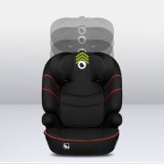 Lionelo - Scaun auto Lars i-Size, Cu tetiera reglabila in 10 pozitii, Cu pozitionare spre sensul de mers, 15-36 Kg, 100-150 cm, Conform cu standardul european de securitate ECE R129/03, Negru/Rosu BYNLO-LARS_I-SIZE_SPORTY_BLACK_RED