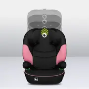 Lionelo - Scaun auto Lars i-Size, Cu tetiera reglabila in 10 pozitii, Cu pozitionare spre sensul de mers, 15-36 Kg, 100-150 cm, Conform cu standardul european de securitate ECE R129/03, Roz BYNLO-LARS_I-SIZE_PINK_BABY