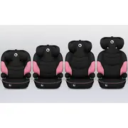 Lionelo - Scaun auto Lars i-Size, Cu tetiera reglabila in 10 pozitii, Cu pozitionare spre sensul de mers, 15-36 Kg, 100-150 cm, Conform cu standardul european de securitate ECE R129/03, Roz BYNLO-LARS_I-SIZE_PINK_BABY