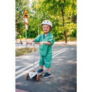 Lionelo - Trotineta pentru copii, Jessy, Pliabila, Pana la 50 Kg, Cu design ergonomic, Cu lumini LED, 56 x 26 x 67-82 cm, 3 ani+, Maro BYNLOE-JESSY_GREY_BROWN