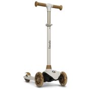 Lionelo - Trotineta pentru copii, Jessy, Pliabila, Pana la 50 Kg, Cu design ergonomic, Cu lumini LED, 56 x 26 x 67-82 cm, 3 ani+, Maro BYNLOE-JESSY_GREY_BROWN