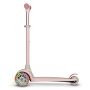 Lionelo - Trotineta pentru copii, Jessy, Pliabila, Pana la 50 Kg, Cu design ergonomic, Cu lumini LED, 56 x 26 x 67-82 cm, 3 ani+, Roz BYNLOE-JESSY_PINK_ROSE