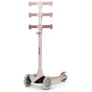 Lionelo - Trotineta pentru copii, Jessy, Pliabila, Pana la 50 Kg, Cu design ergonomic, Cu lumini LED, 56 x 26 x 67-82 cm, 3 ani+, Roz BYNLOE-JESSY_PINK_ROSE