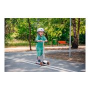 Lionelo - Trotineta pentru copii, Jessy, Pliabila, Pana la 50 Kg, Cu design ergonomic, Cu lumini LED, 56 x 26 x 67-82 cm, 3 ani+, Verde BYNLOE-JESSY_GREY_GREEN