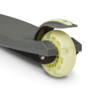 Lionelo - Trotineta pentru copii, Jessy, Pliabila, Pana la 50 Kg, Cu design ergonomic, Cu lumini LED, 56 x 26 x 67-82 cm, 3 ani+, Verde BYNLOE-JESSY_GREY_GREEN