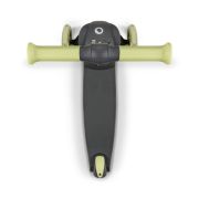 Lionelo - Trotineta pentru copii, Jessy, Pliabila, Pana la 50 Kg, Cu design ergonomic, Cu lumini LED, 56 x 26 x 67-82 cm, 3 ani+, Verde BYNLOE-JESSY_GREY_GREEN