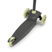 Lionelo - Trotineta pentru copii, Jessy, Pliabila, Pana la 50 Kg, Cu design ergonomic, Cu lumini LED, 56 x 26 x 67-82 cm, 3 ani+, Verde BYNLOE-JESSY_GREY_GREEN