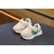 Adidasi ivoire cu verde - Teddy MDA732-2-c