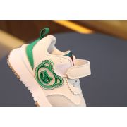 Adidasi ivoire cu verde - Teddy MDA732-2-c