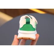 Adidasi ivoire cu verde - Teddy MDA732-2-c
