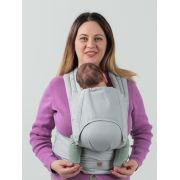 Marsupiu isara quick half buckle pearl grey