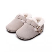 Pantofiori gri imblaniti pentru fetite - Lilly LIXH0218-2-c1