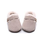 Pantofiori gri imblaniti pentru fetite - Lilly LIXH0218-2-c1