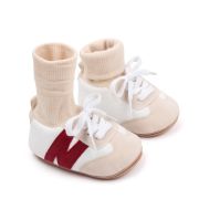 Tenisi albi cu crem cu ciorapel crem (marime disponibila: 9-12 luni (marimea 20 incaltaminte)) mdbxc3070-3-nw12.9-12 luni (marimea 20 incaltaminte)