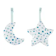 Carusel muzical 3 in 1 Chicco Rainbow cu proiectie, bleu, 0 luni+ CHC1104120-1