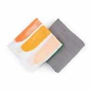 Feedo - Set 2 museline din bambus, Multifunctionale, Hipoalergenice, Cu indicator de varsta, Conform standardului european de securitate Oeko-Tex 100, Dimensiuni mari:120x120 cm, Multicolor BYN231270